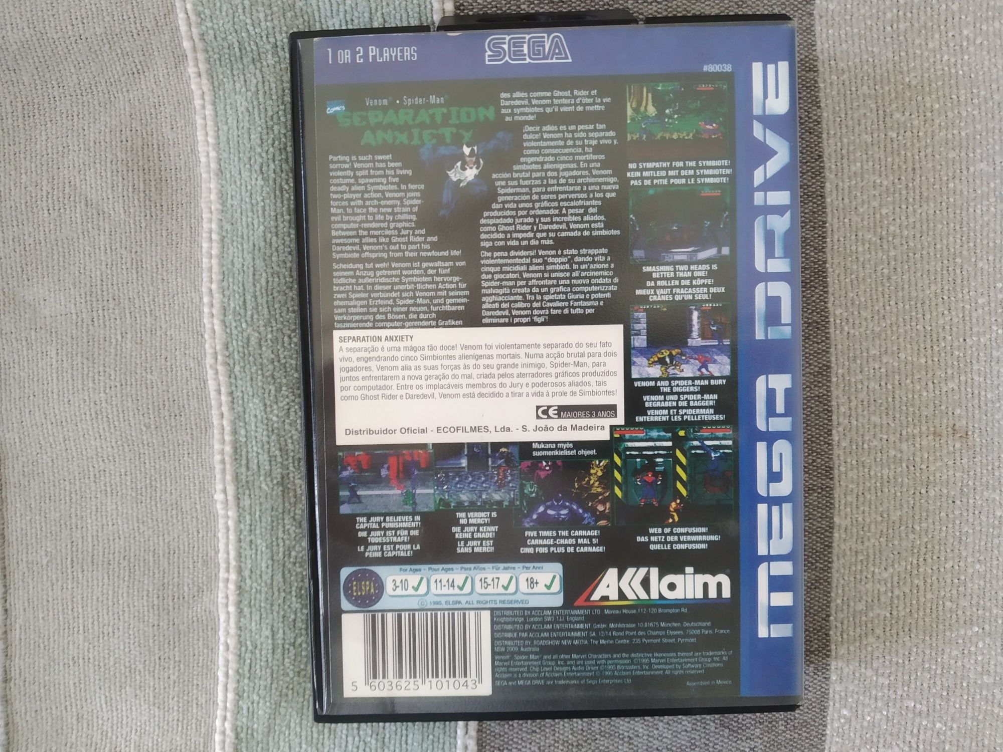 Venon-Spider Man: Separation Anxiety (Megadrive)