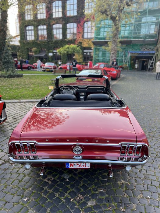 Ford Mustang Cabrio 1968r. Sesja zdjeciowa, Ślub, Wynajem, Kierowca