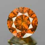 Diament Brylant orange  na złoty pierścionek 0.51 ct Certyfikat  Wideo