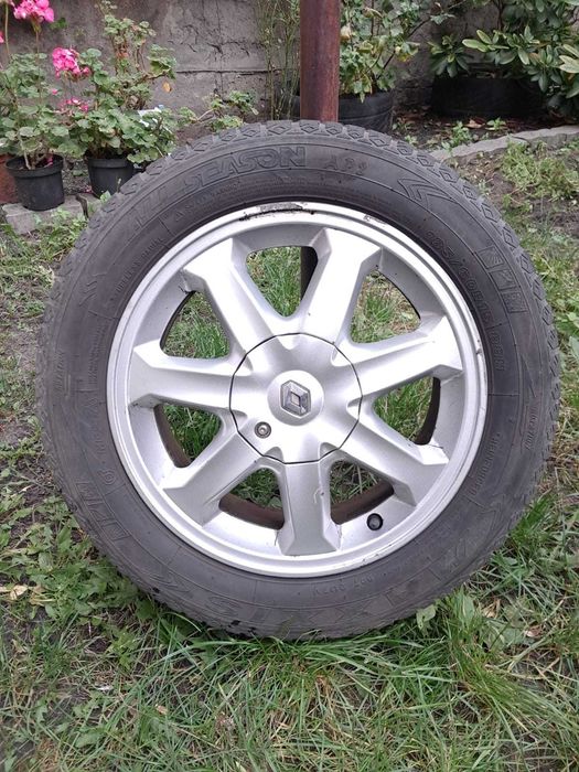 Felgi aluminiowe 15' Renault  4x100. Opony zimowe 185/60R15
