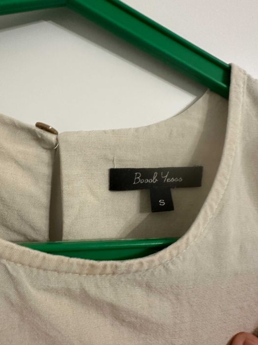 Beżowa sukienka ciążowa do karmienia Sweet Caroline BoooBYesss S