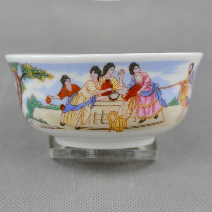 Taça e pires em porcelana - Reprodução de Companhia das Índias Vintage