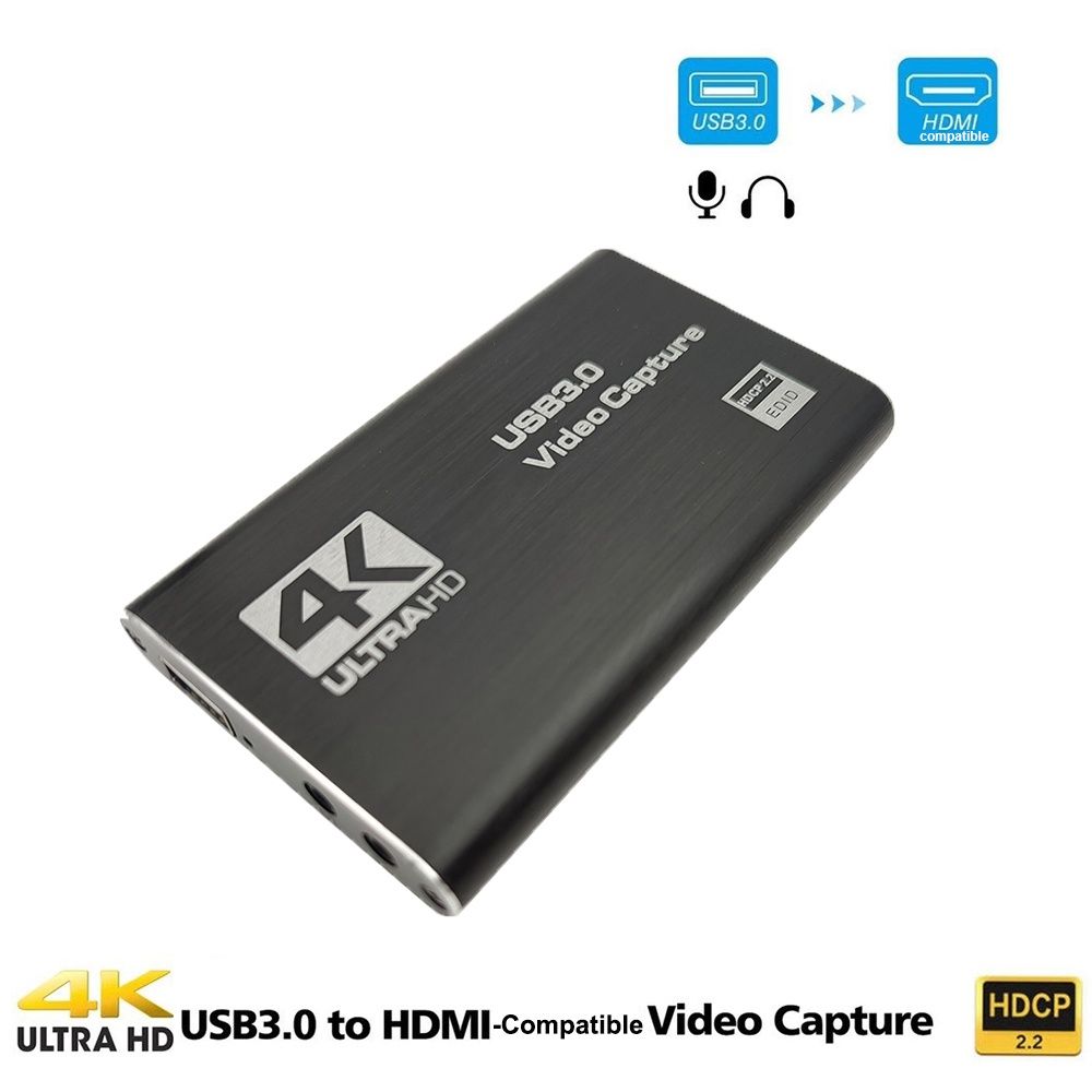 Карта видео захвата внешняя USB 3.0, HDMI 4K, 60 Гц, видео, аудио. HD