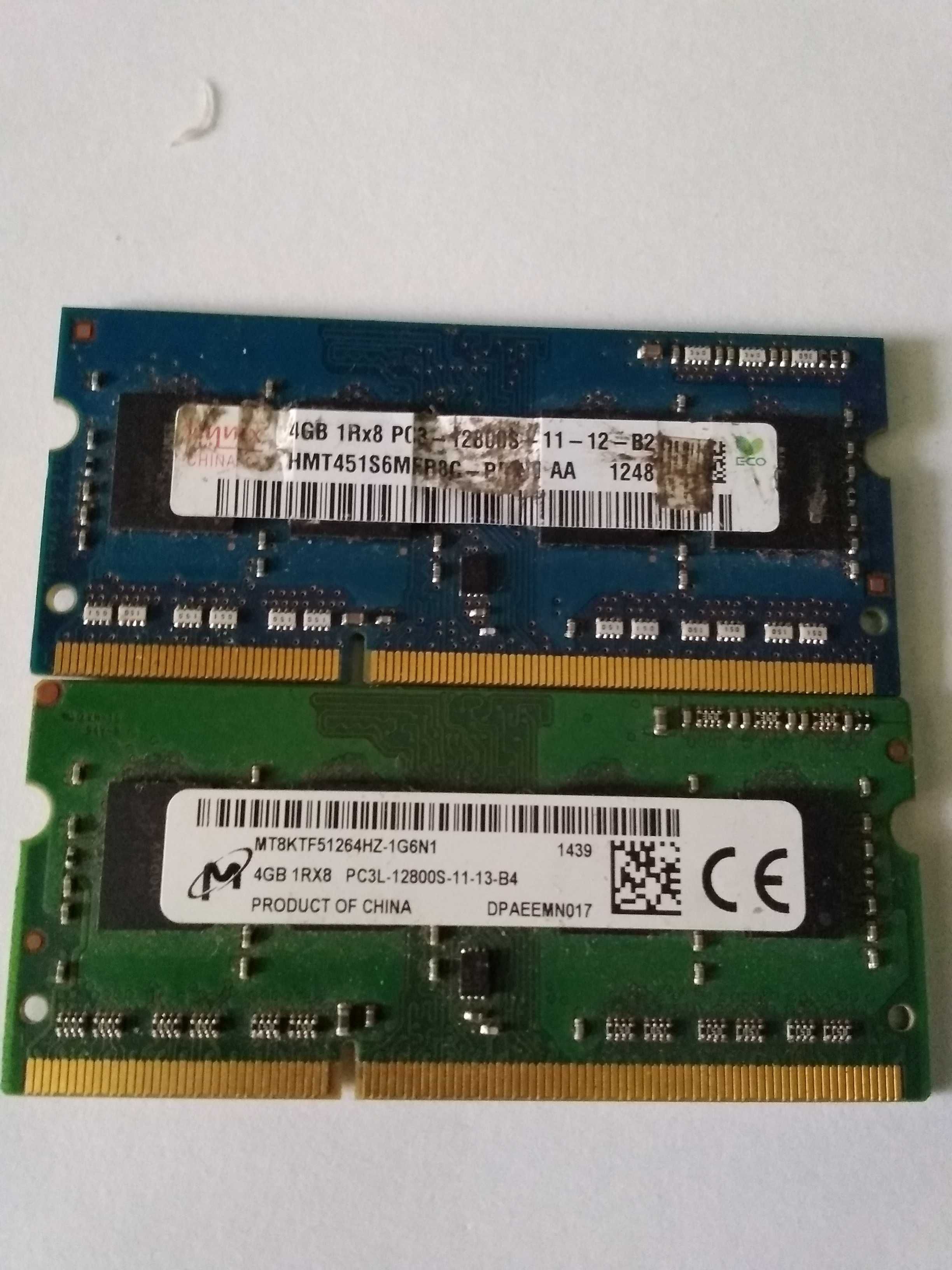 продам память для ноутбука ddr3-2 планки по 4 гига 200гр за 1