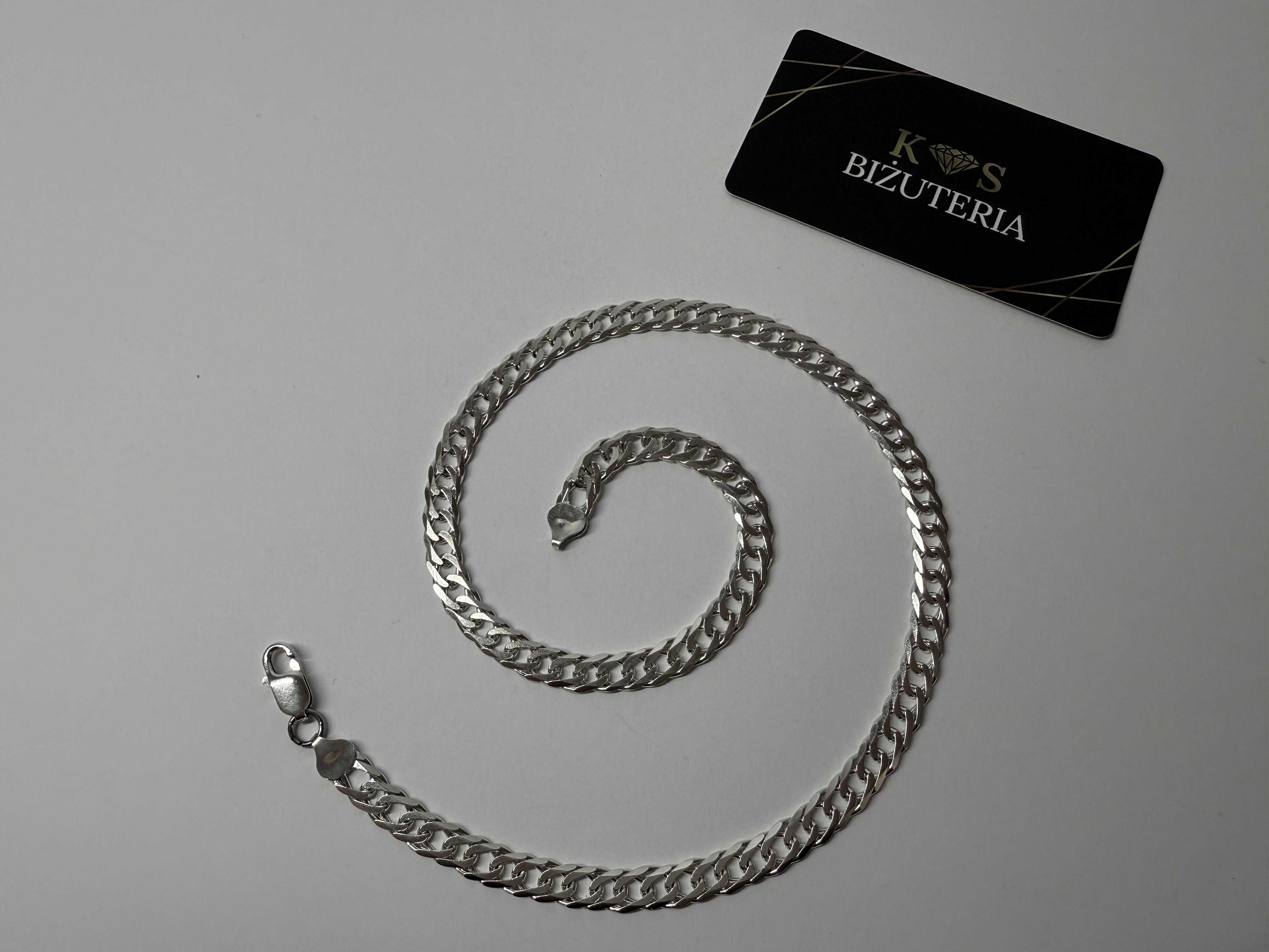 Srebrny Łańcuszek splot Rombo 50,5 CM 33 GRAM ! PR. 925 Okazja !