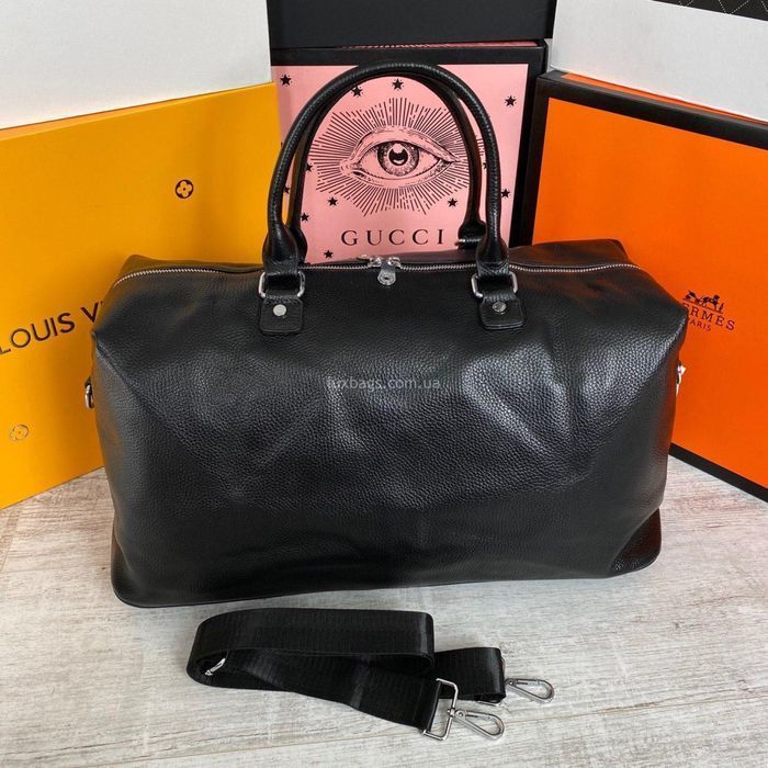 Мужская кожаная спортивная дорожная сумка Mont Blanc