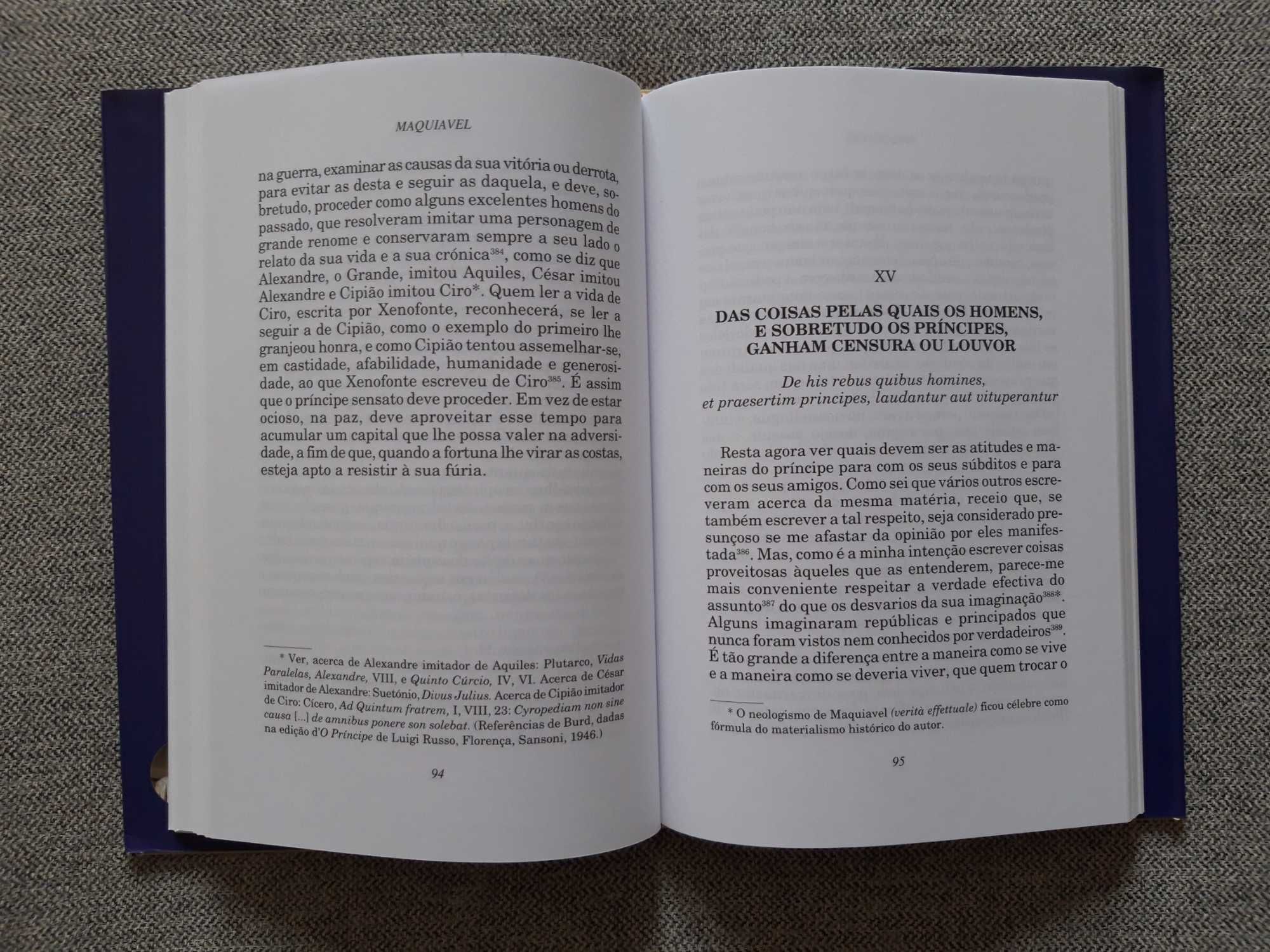 Livro "O Príncipe" de Maquiavel