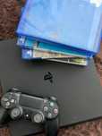 Ps4 Slim 1tb + 1 comando + 6 jogos