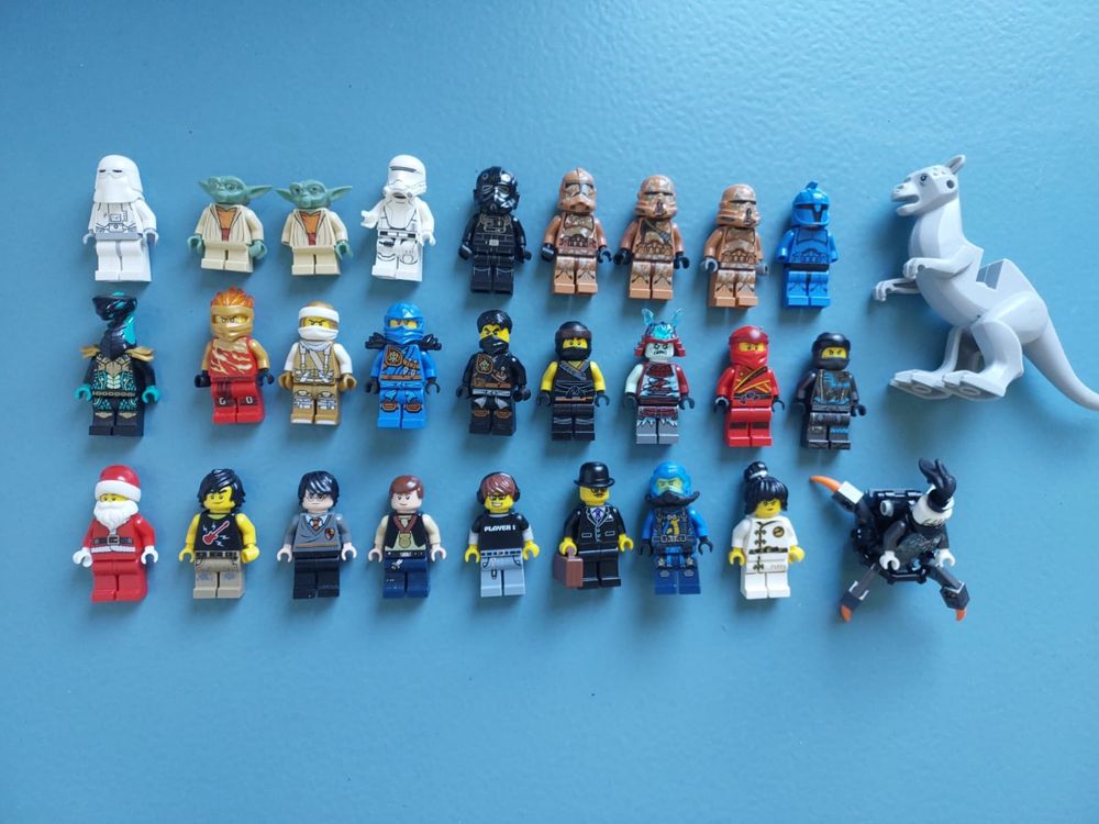 Lego minifigures Star Wars, ninjago