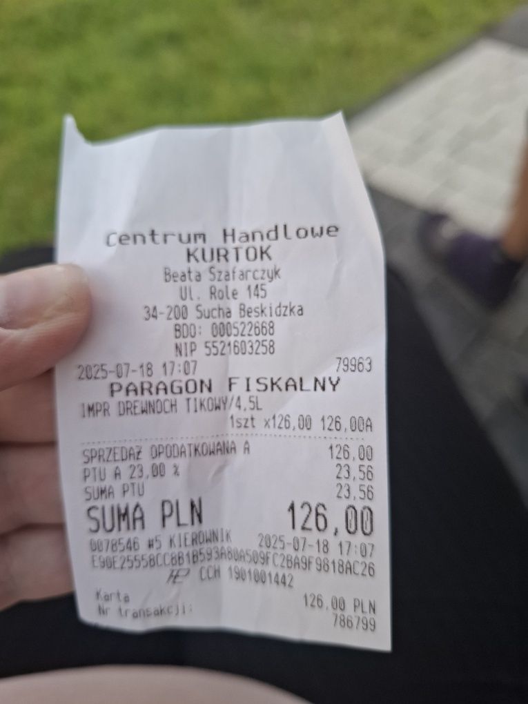 Drewno chron kolor tik 4,5 litra