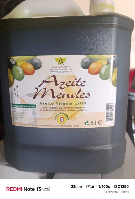 Azeite virgem extra 5 litros