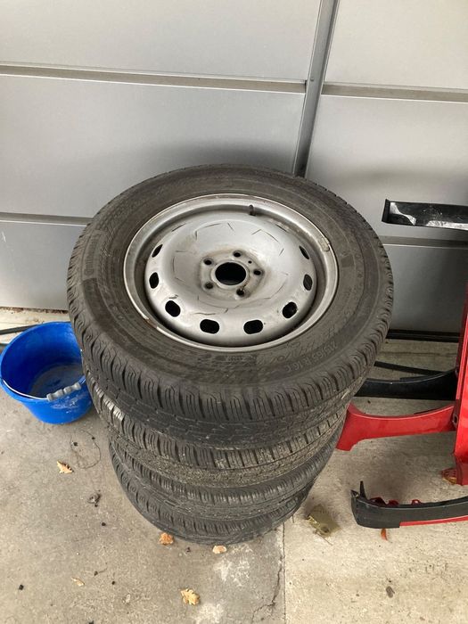 Renault Trafic 3 III LIFT 4 IV DOT 2023r Fiat Talento Opel Vivaro  4 x koła felgi z oponami wielosezonowe całoroczne Continental 215/65R16C 215/65 R16 C opony felgi stalowe koła opony Wwa