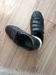 Sneakersy skórzane chłopięce czarne