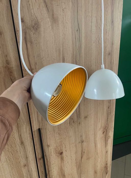 Nowa lampa wisząca komplet 2szt. biała