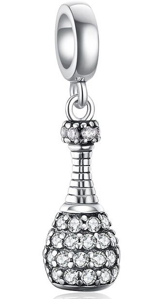 Charms Do Pandora Koralik Butelka Perfumy Cyrkonie