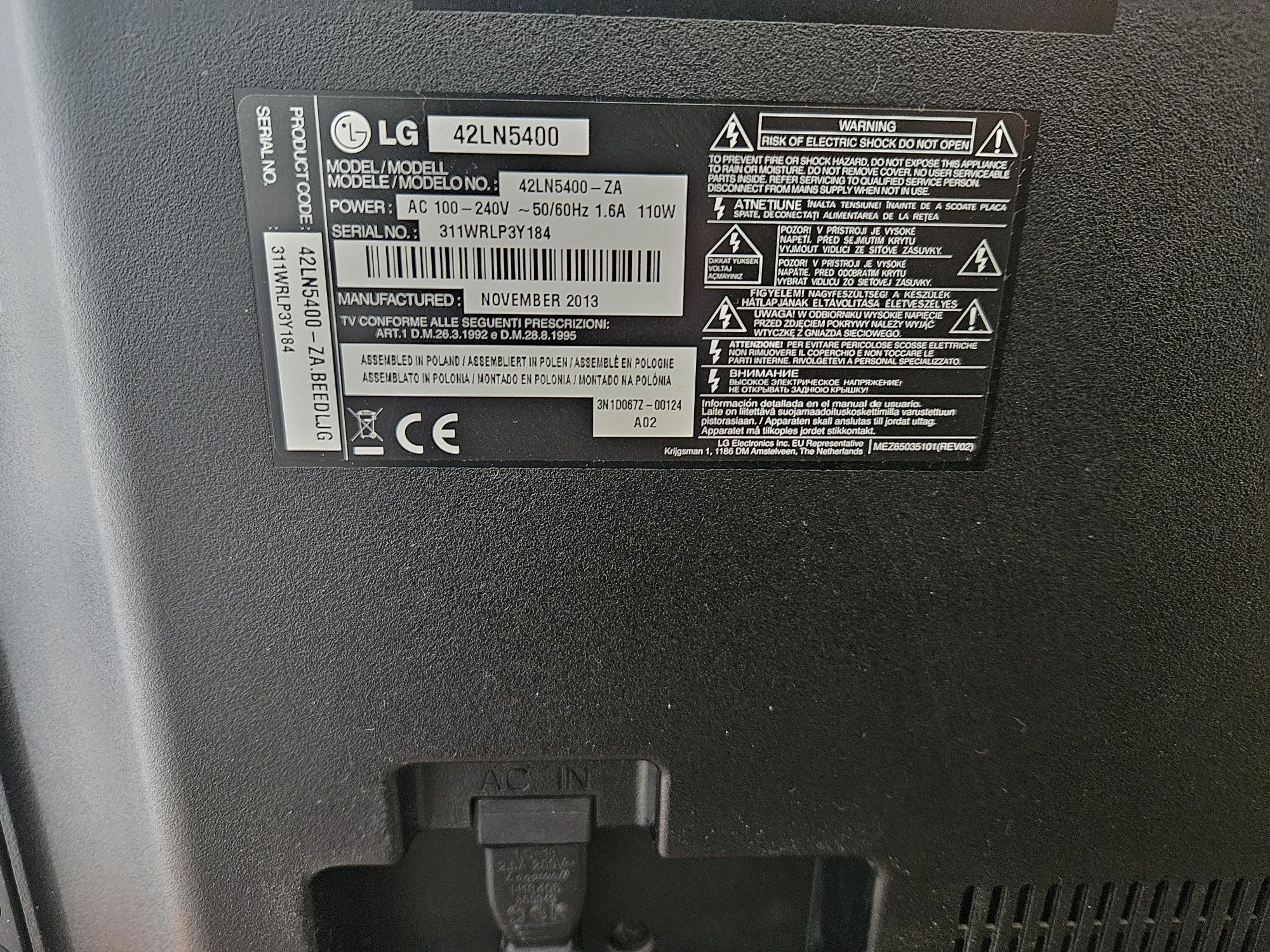 Sprzedam telewizor lg 42 cale