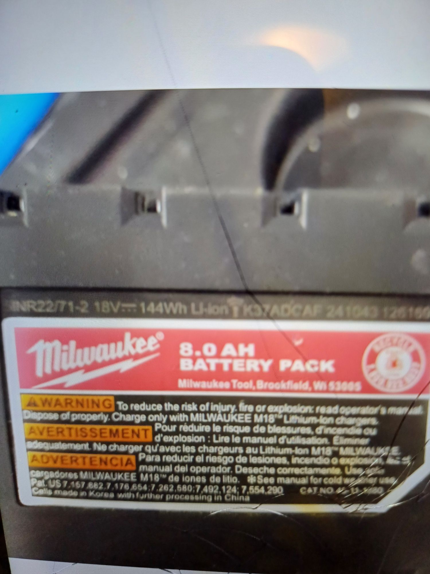 Bateria milwaukee 8ah