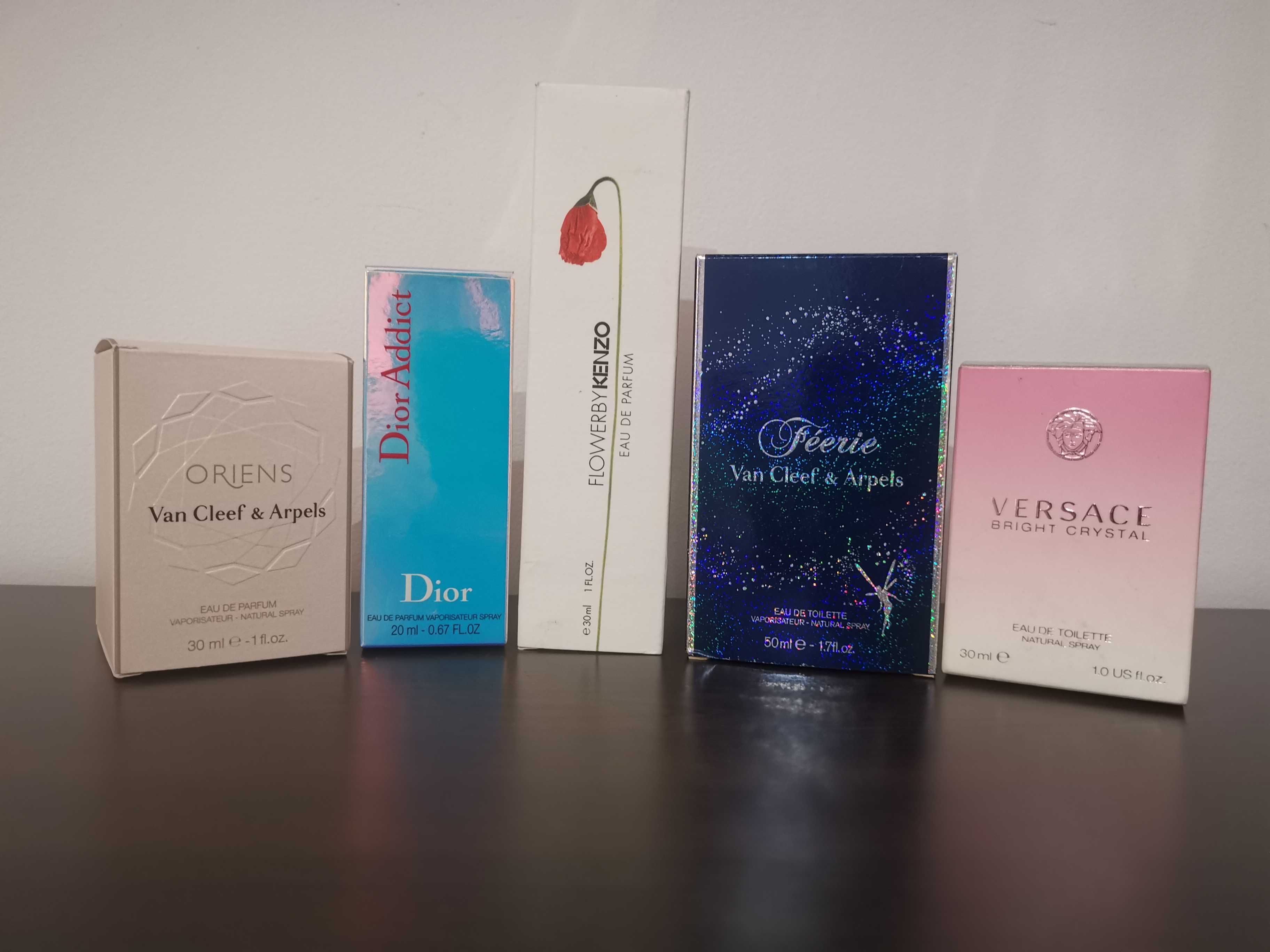 Opakowania pudełka perfumy Kenzo Dior Versace Van Cleef Arpels
