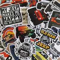 50 Autocolantes Stickers Jeep Carro