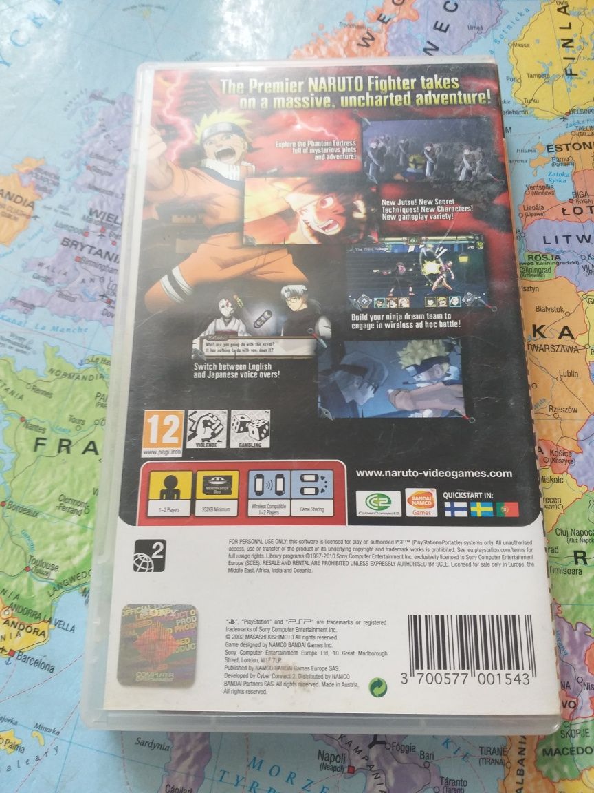 Gra Sony psp naruto ninja heroes 2