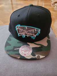 Czapka męska snapback moro & turkus San Antonio