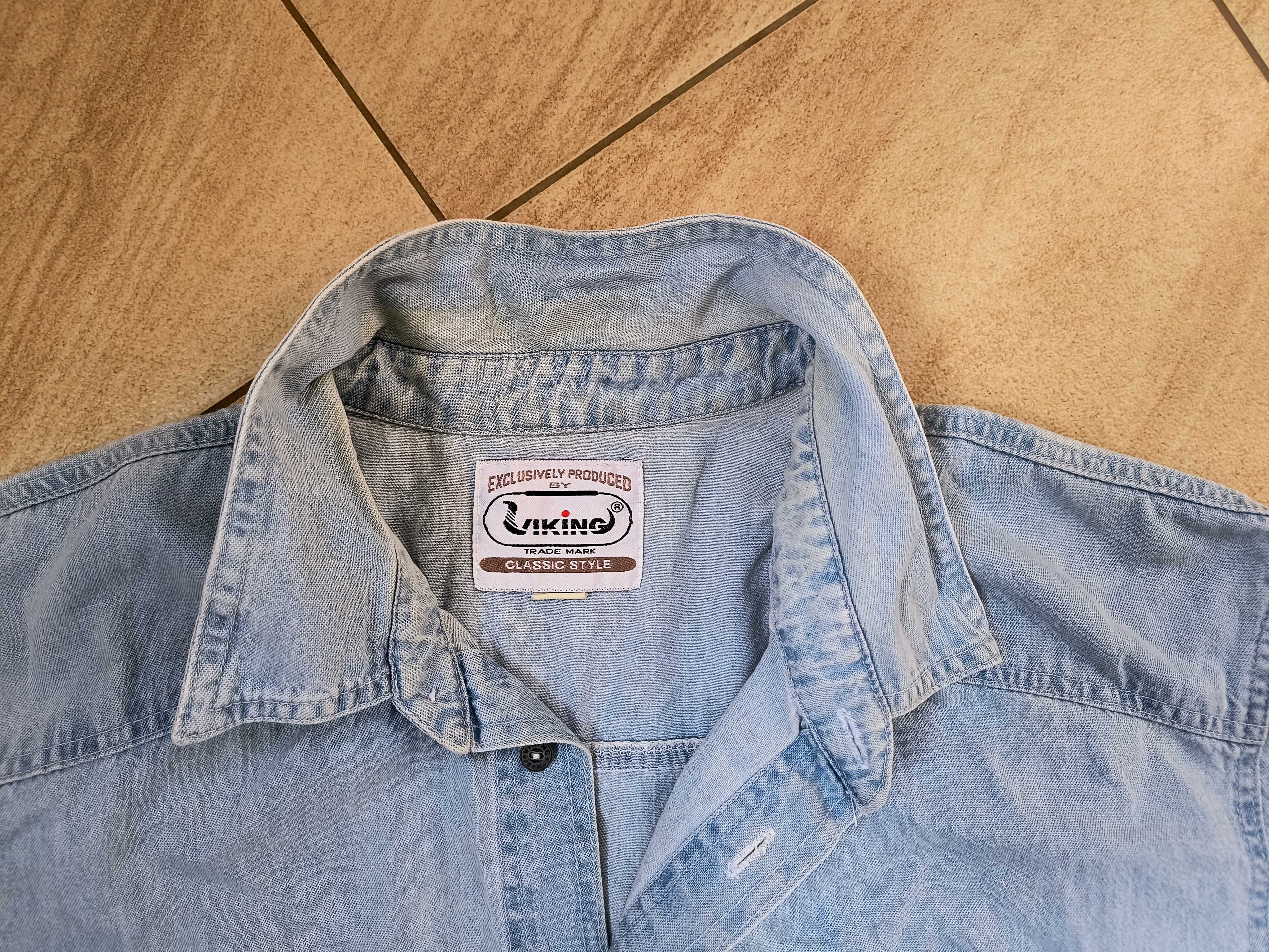 męska koszula jeans XXL