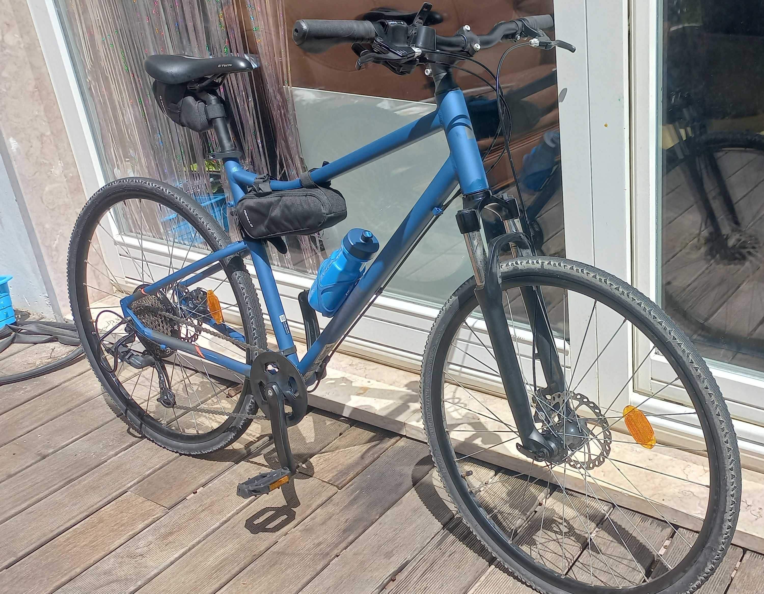 Bicicleta track riverside 500 azul escuro