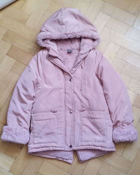 Kurtka zimowa  dla dziewczynki 134 Pepco różowa