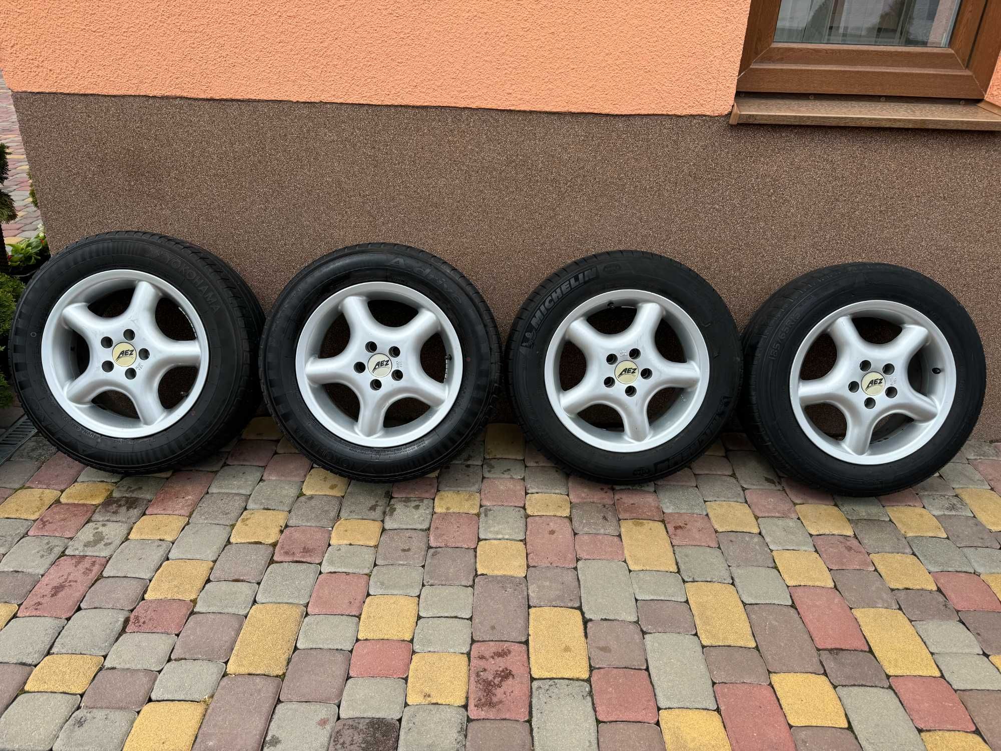 Тітанові діски AEZ 5*100 R15 VW Golf 4-Skoda rapid-faBia-Audi 3