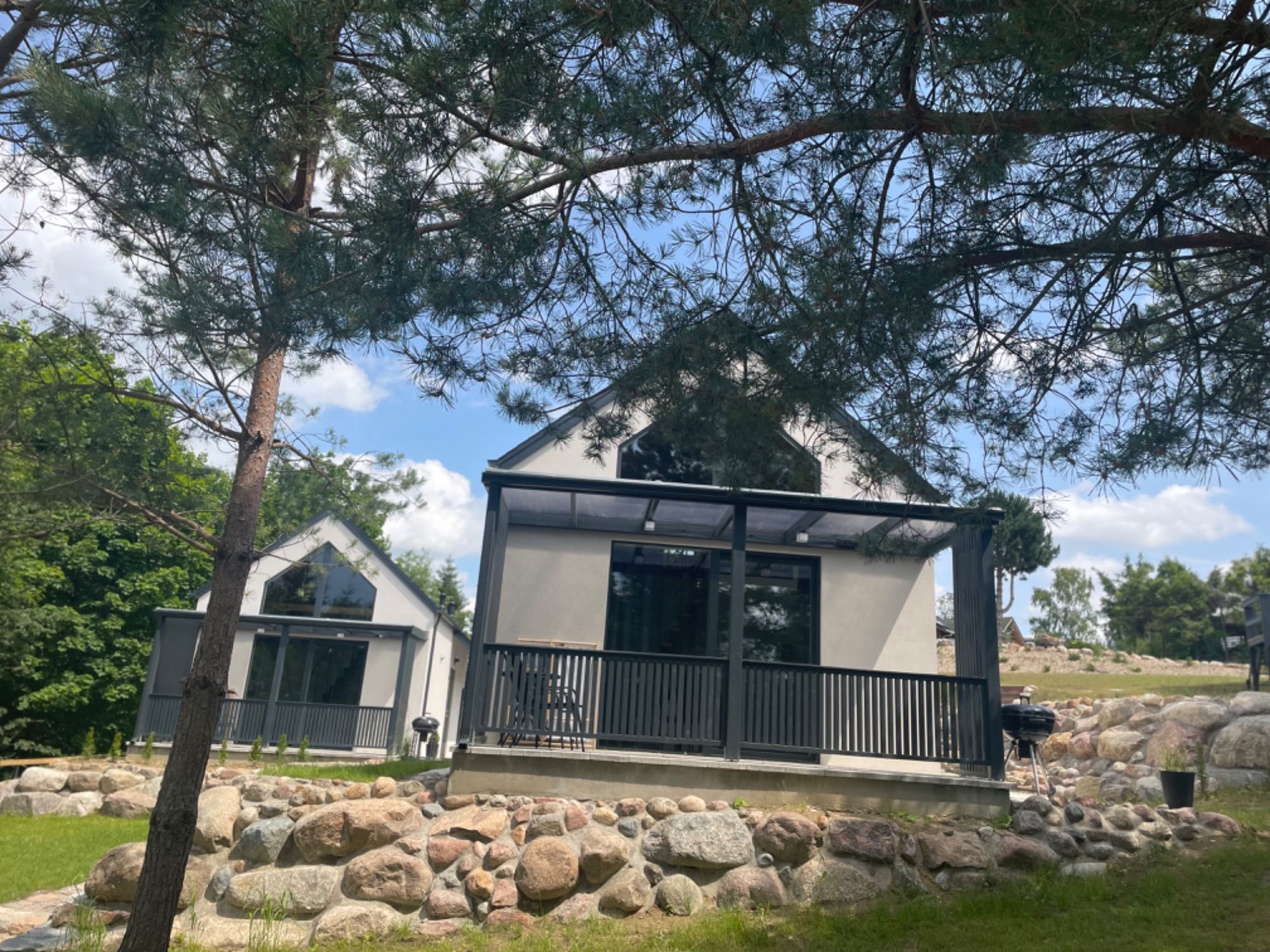 Całoroczny domek nad jeziorem las Kaszuby Balii Jacuzzi