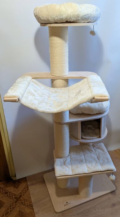 Natural Paradise Drapak Dla Kota Magnolia Xl Kremowy 175 Duży Solidny
