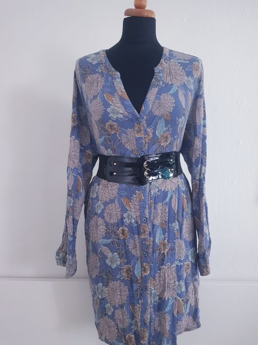 Bluzka koszulowa koszula tunika damska marki Janina rozmiar XL/2XL