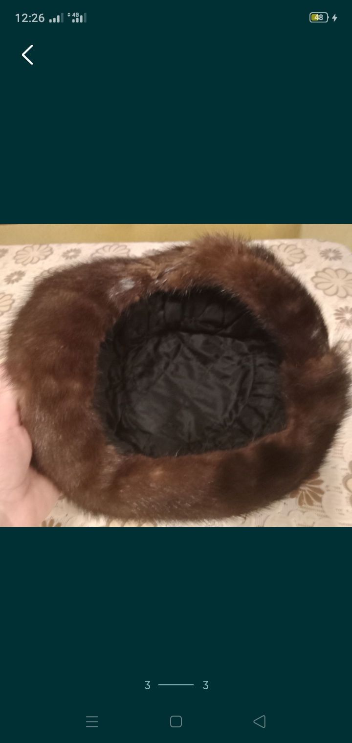 Шапка жіноча норкова