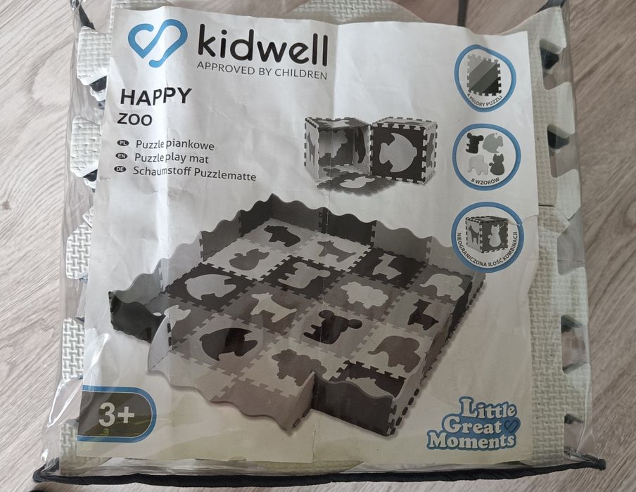 Puzle edukacyjne mata piankowa Kidwell HAPPY ZOO: