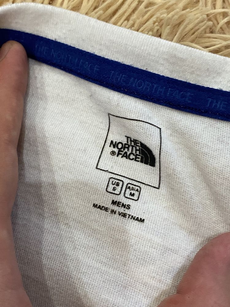 Белая футболка the north face big logo tnf тнф оригинал