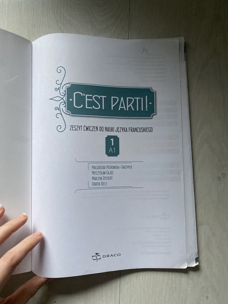 Język francuski ćwiczenia Cest Parti A1