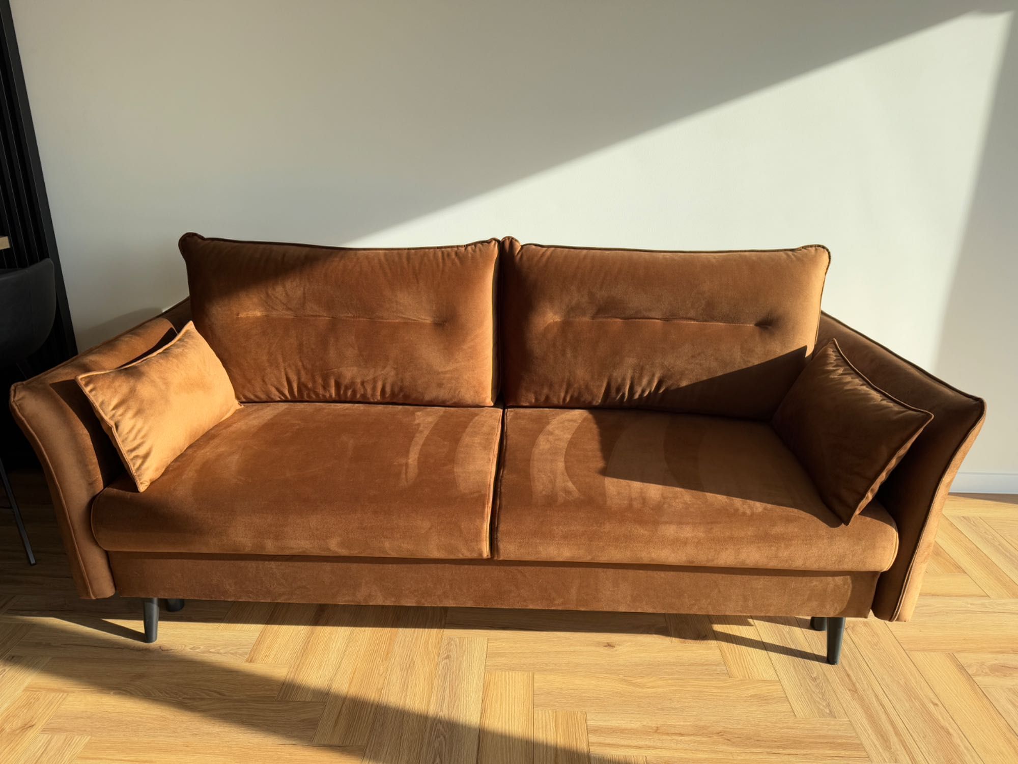 Cosimo rudo-brązowa SOFA rozkładana Agata właściwie NOWA!