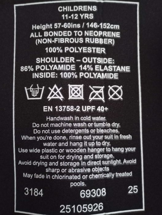 Гідрокостюм для серфінгу дайвінгу WAIHUI, розмір ( 38-40 )