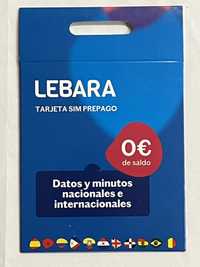 Lebara ES +34 Spain Starter Karta Prepaid SIM Card