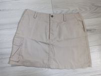 Spódniczka mini kieszenie beżowa s M 36 38