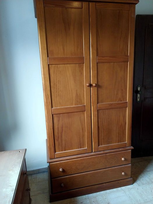 Mobilia quarto solteiro pinho