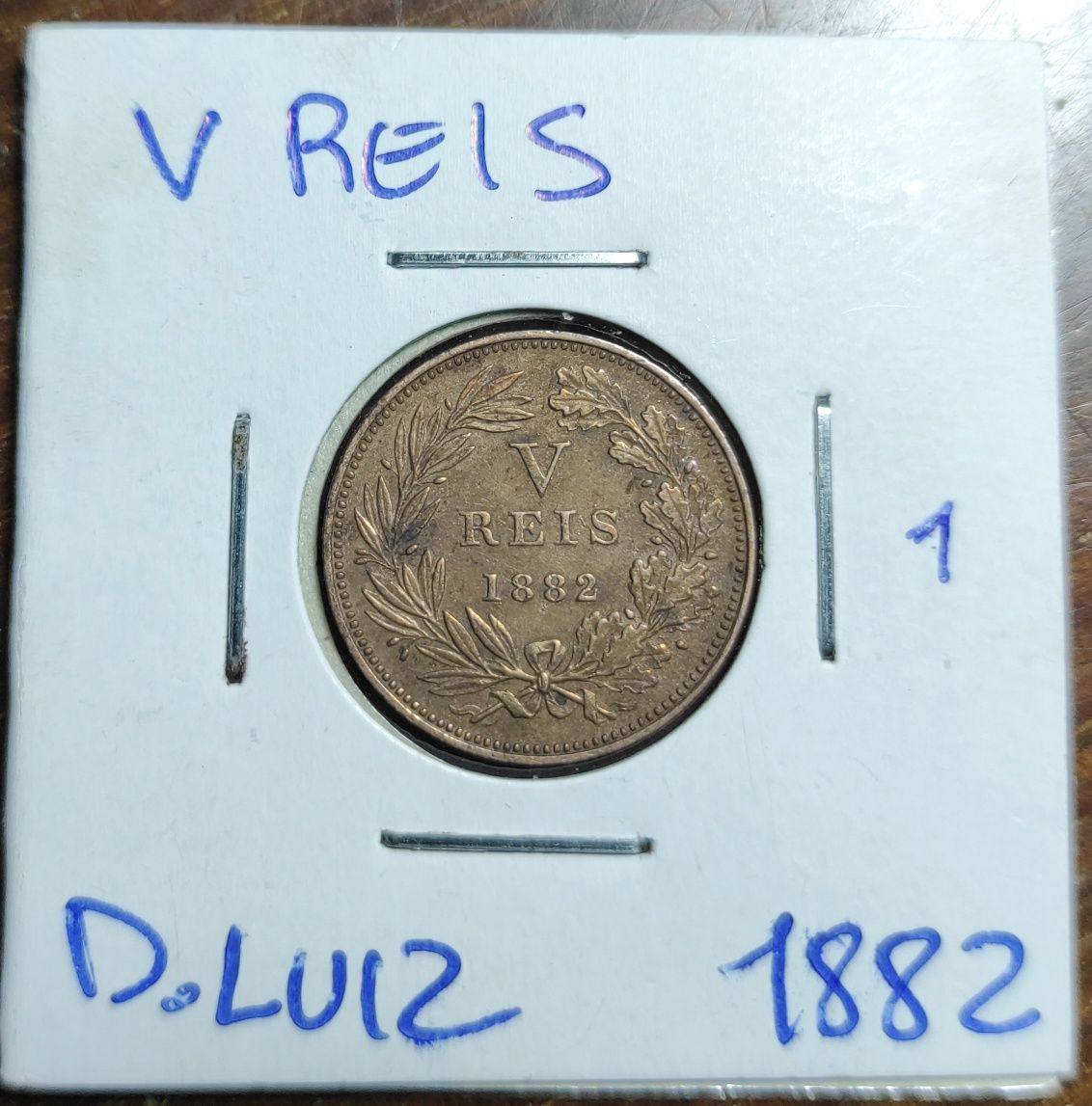 5 Reis 1882, Bronze, Bela