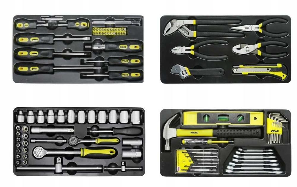 Szafka NARZĘDZIOWA wózek warsztatowy na kółkach z wyposażeniem 257 el