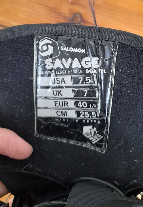 Buty snowboardowe Salomon Savage 25.5