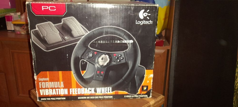 Игровий руль logitech formula vibration feedback wheel