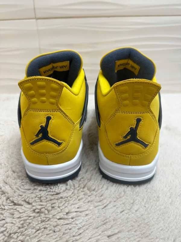 Nowość*NowyJordan4NikeAir4 żółtyUnisexTrampki 44