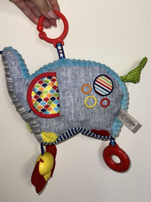 Дитяча іграшка тарахкальце слоник слон fisher price