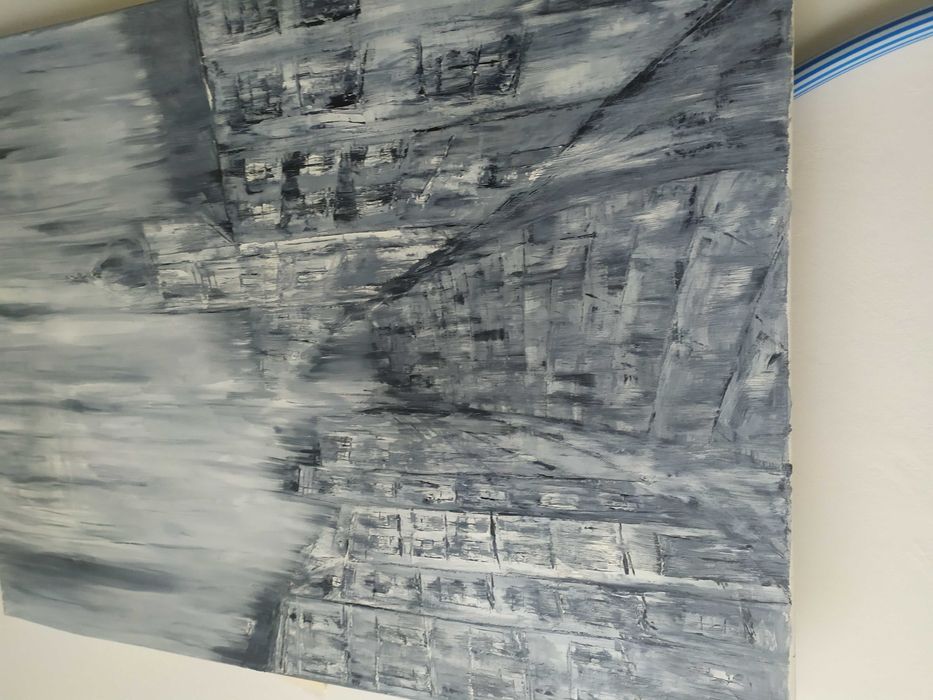 Obraz olejny "Ulica"