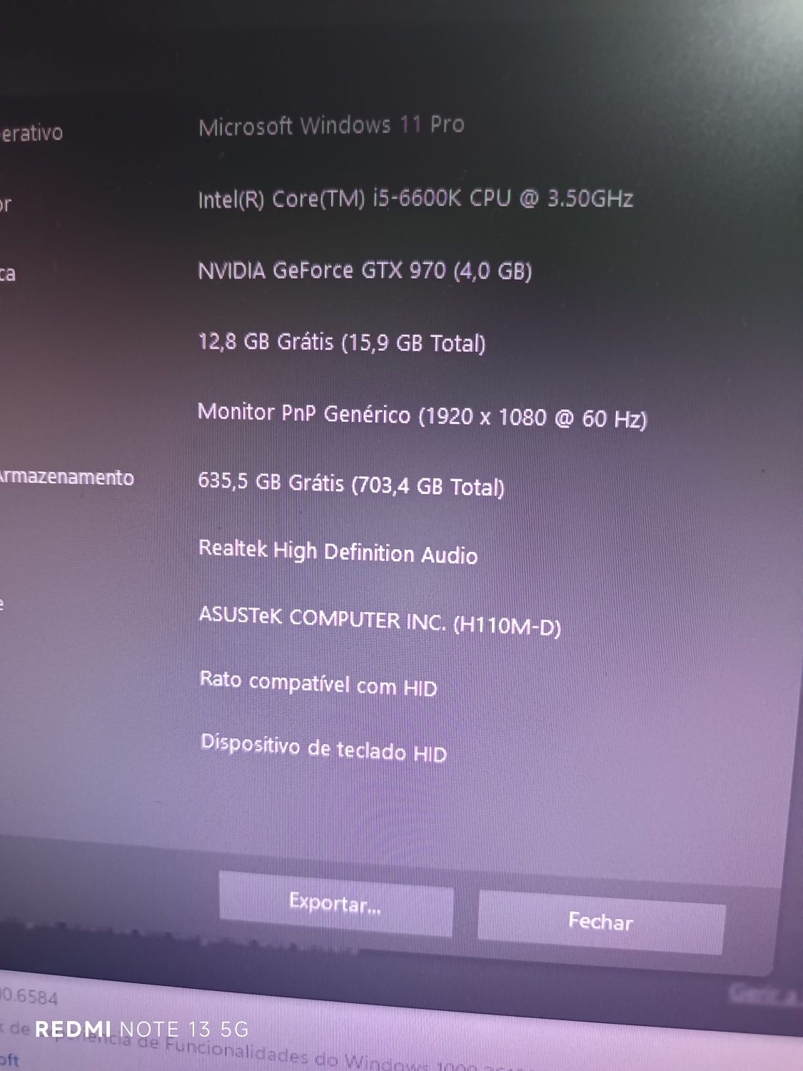 Desktop ASUS i5 6600k 3.9 GHz Turbo
Process
