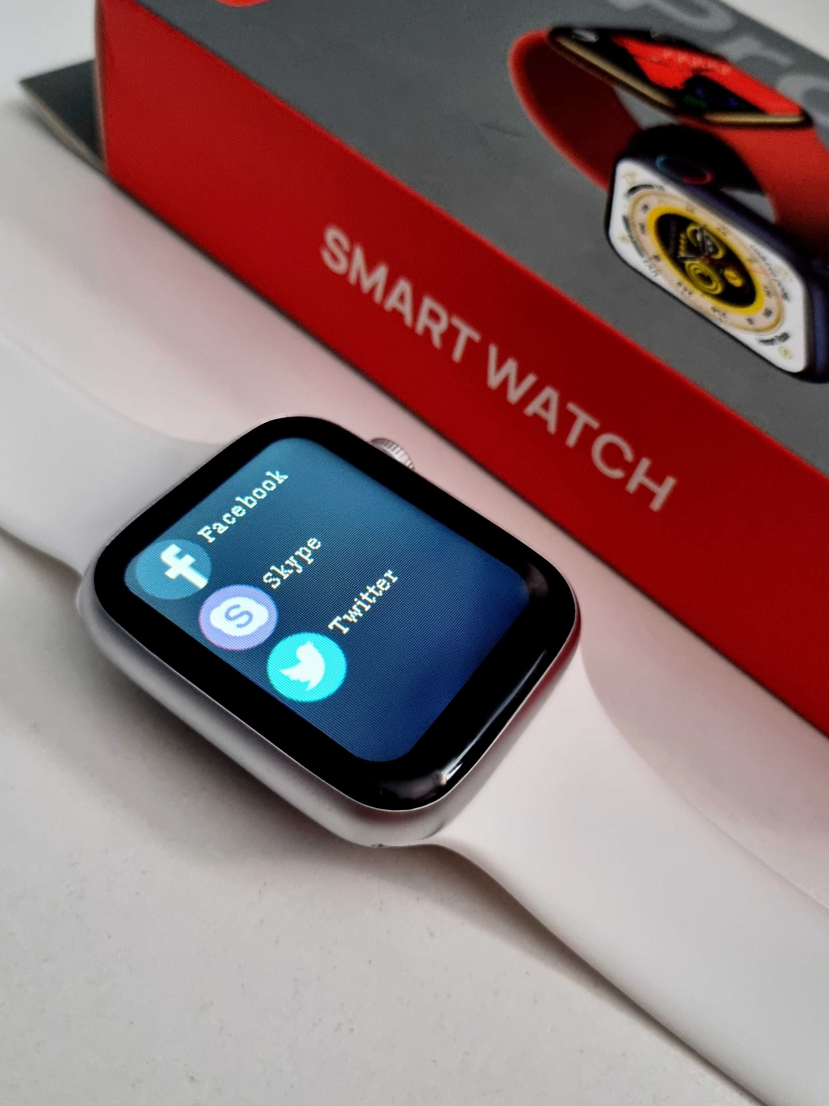 Smartwatch biały pasek